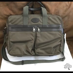 NWOT Mulberry Henry Overnight Nylon Briefcase Bag